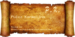 Pulcz Karmelina névjegykártya
